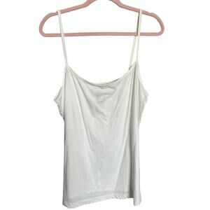 Johnny Was cream white cami tank top 100% cotton plus size 1x NWOT